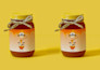 do eye catching honey jar and product label design
